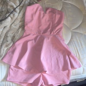 fashion nova pink romper